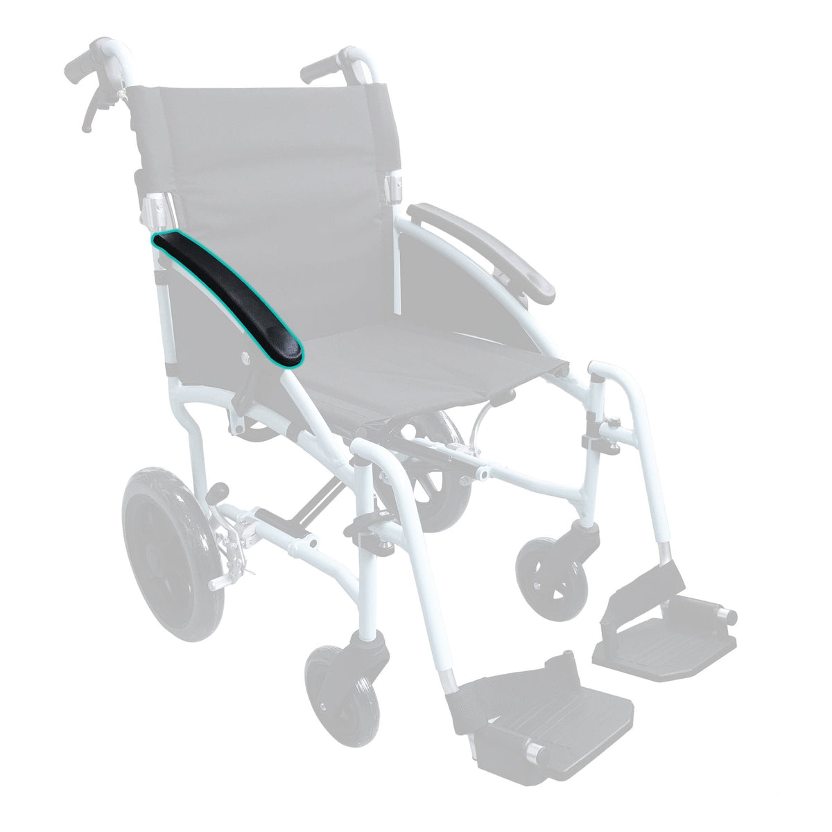 HappyWheels Lightweight Ergonomic Chair Spare Parts Armrest (Right)