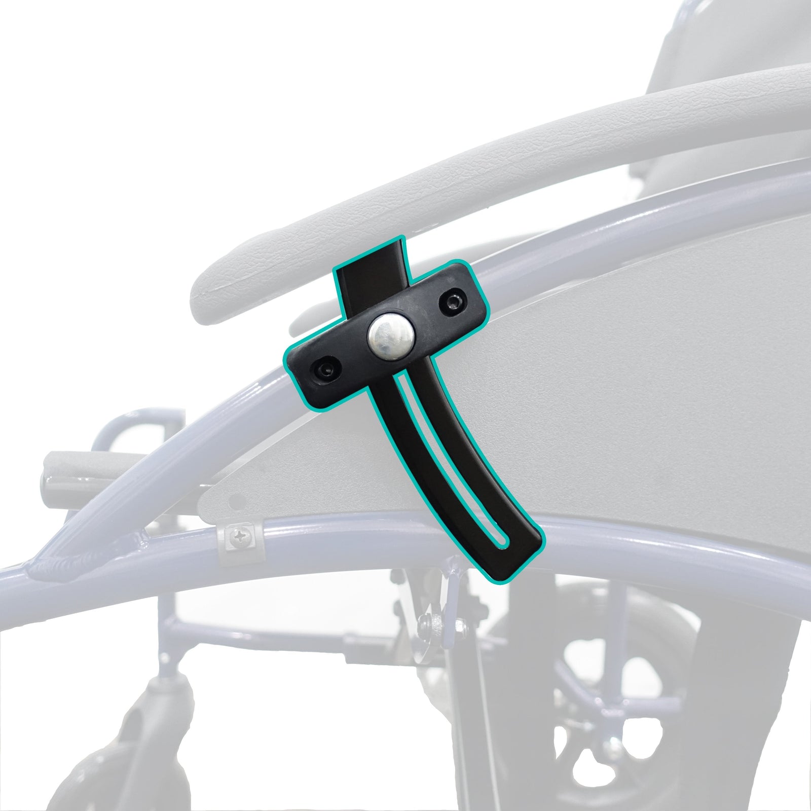 HappyWheels Lightweight Ergonomic Chair Spare Parts Armrest T Joint (Left)