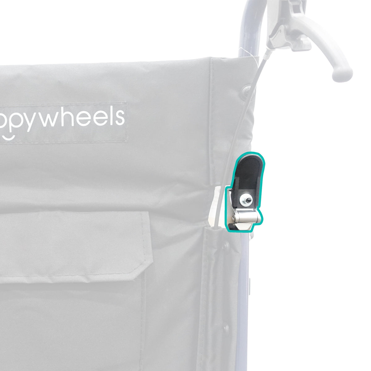 HappyWheels Lightweight Ergonomic Chair Spare Parts Back-folding Mechanism