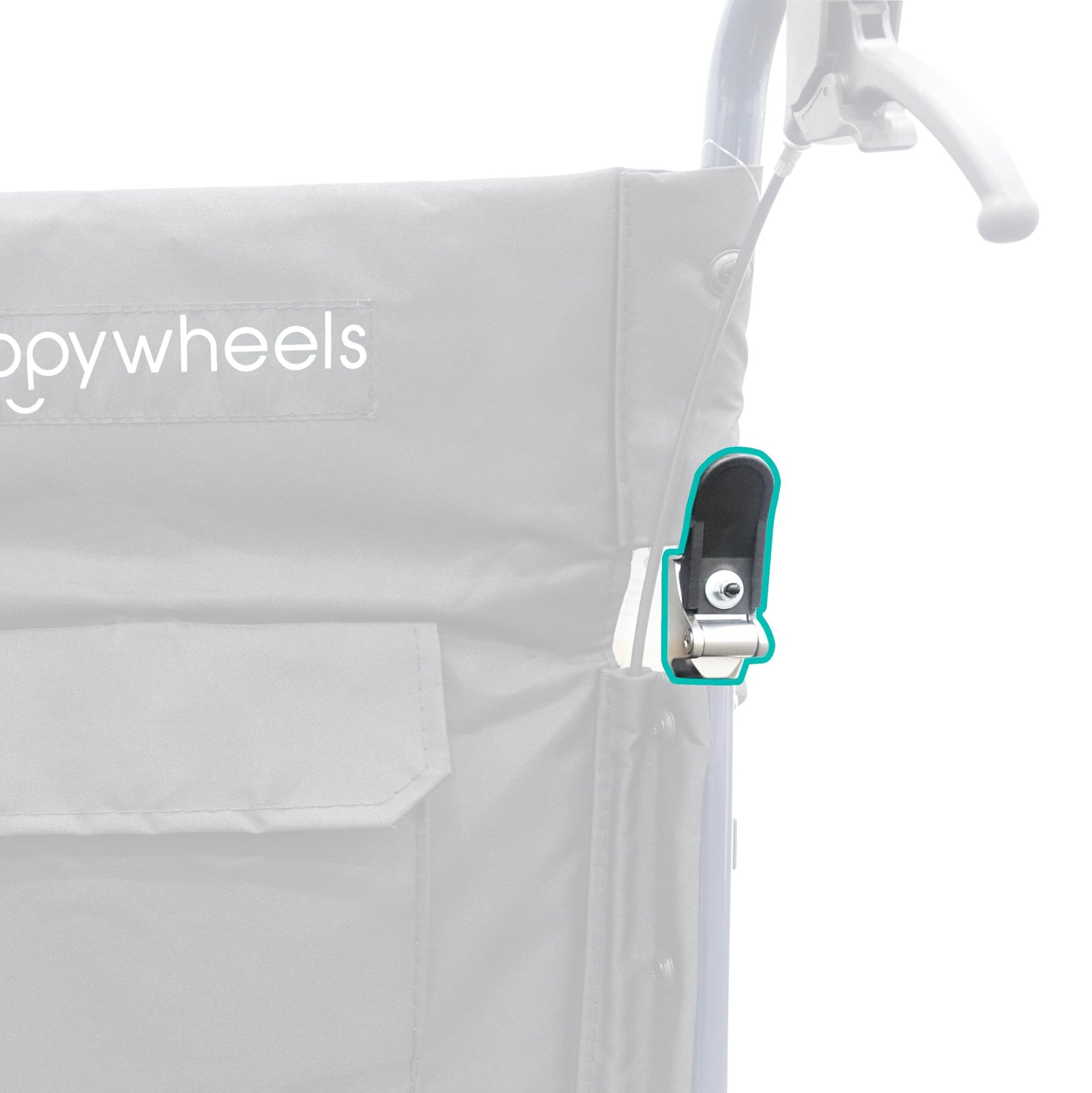 HappyWheels Lightweight Ergonomic Chair Spare Parts Back-folding Mechanism