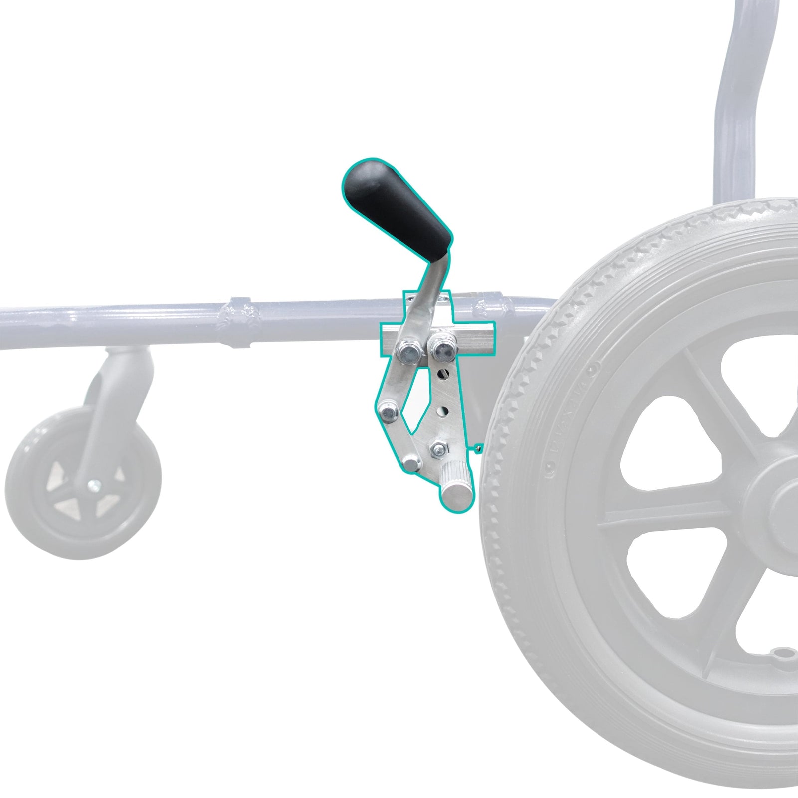 HappyWheels Lightweight Ergonomic Chair Spare Parts Brakes (Left)