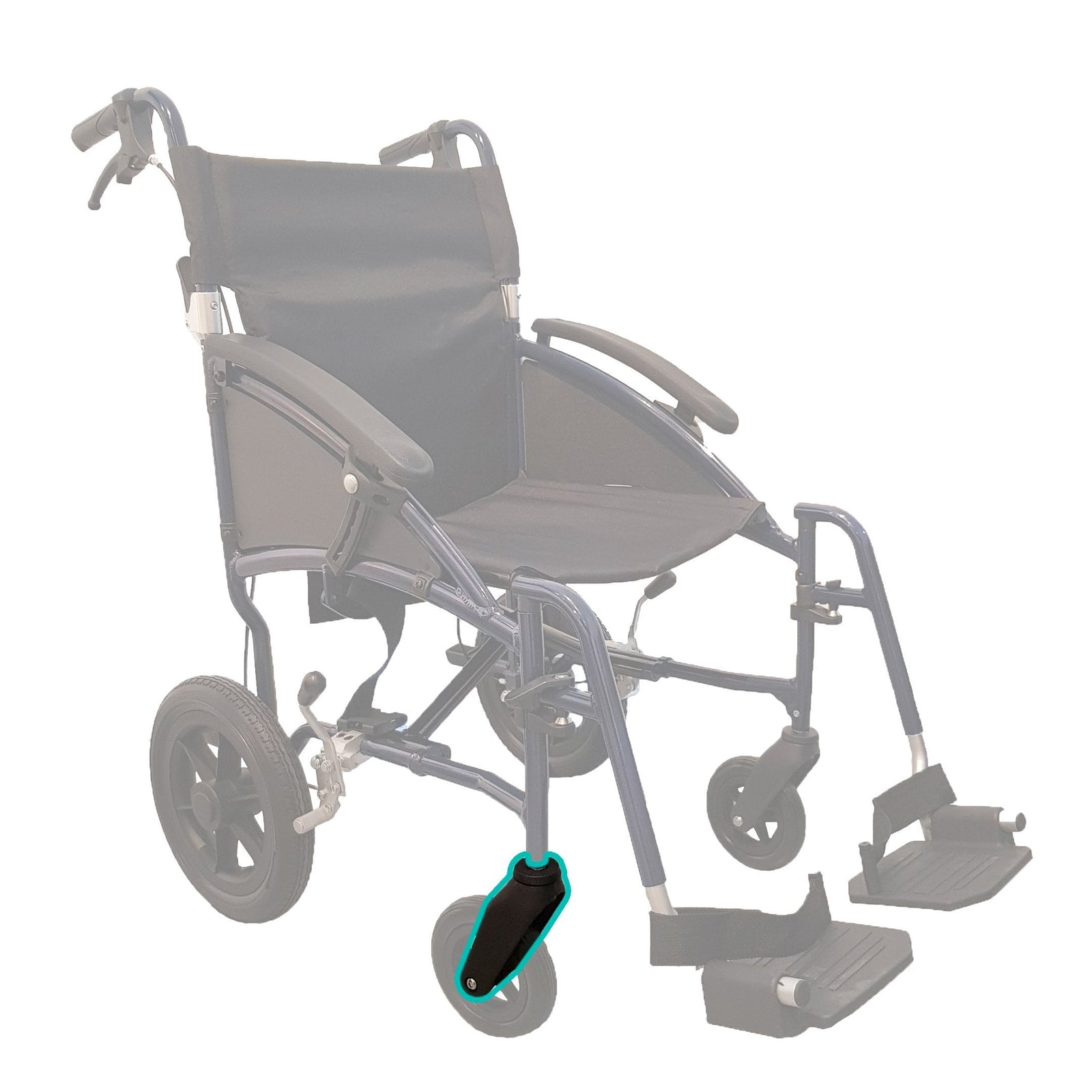 HappyWheels Lightweight Ergonomic Chair Spare Parts Front Wheel Fork