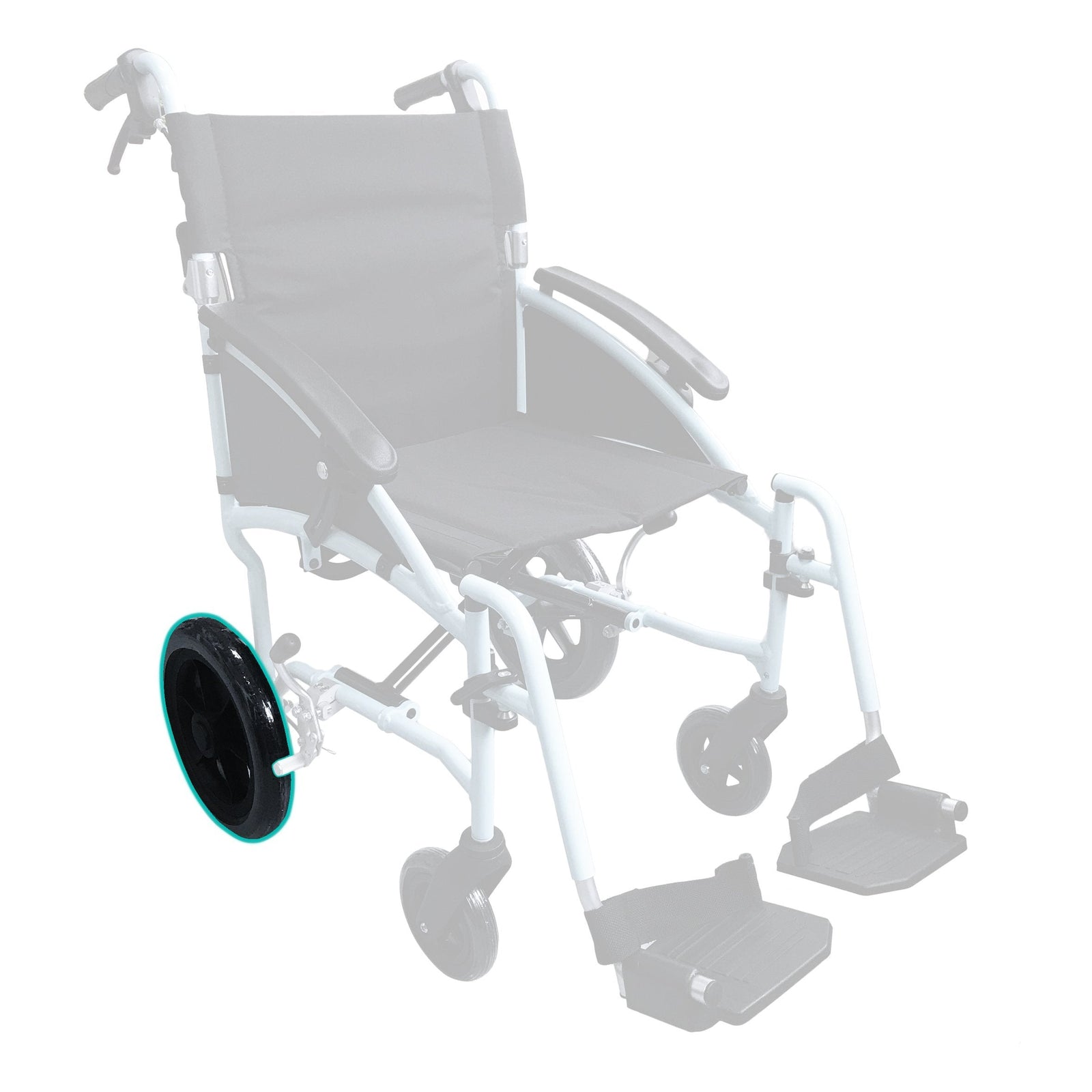 HappyWheels Lightweight Ergonomic Chair Spare Parts Rear Wheel