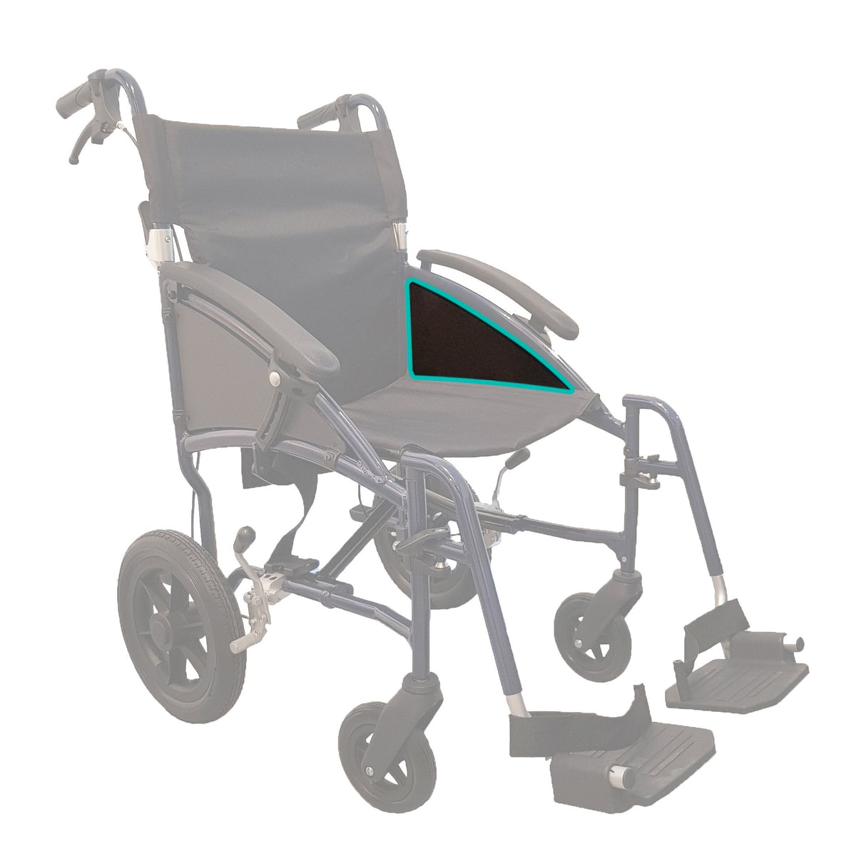 HappyWheels Lightweight Ergonomic Chair Spare Parts Side Panel (Left)