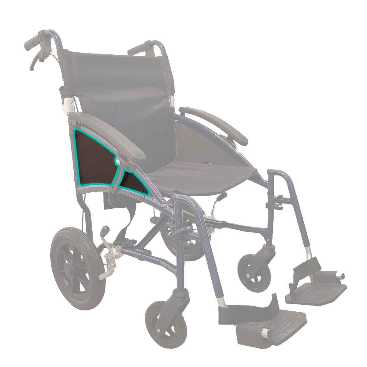 HappyWheels Lightweight Ergonomic Chair Spare Parts Side Panel (Right)