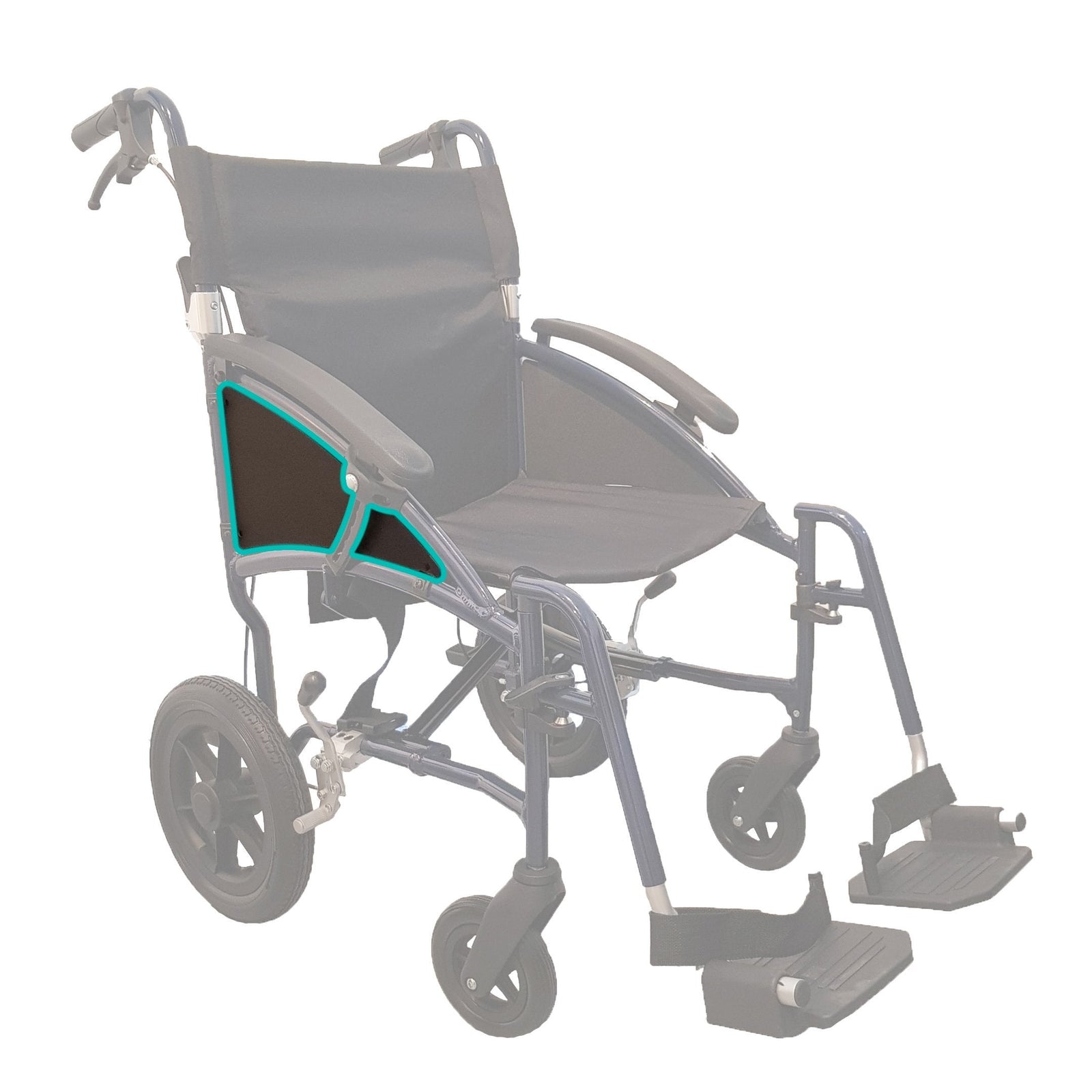 HappyWheels Lightweight Ergonomic Chair Spare Parts Side Panel (Right)