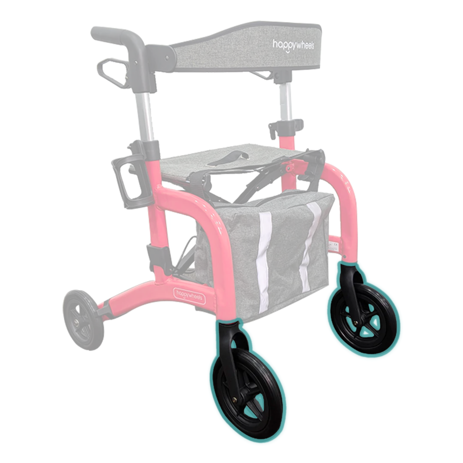 HappyWheels Lightweight Travel Rollator Spare Parts