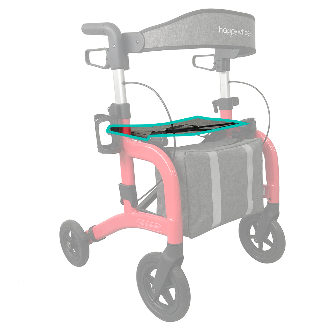HappyWheels Lightweight Travel Rollator Spare Parts