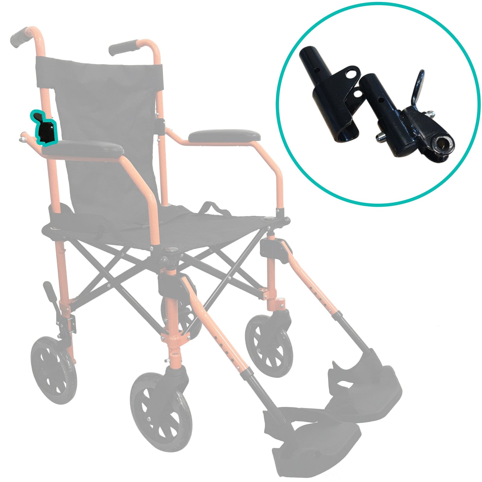 HappyWheels Travel Chair Replacement Parts Back-folding Mechanism