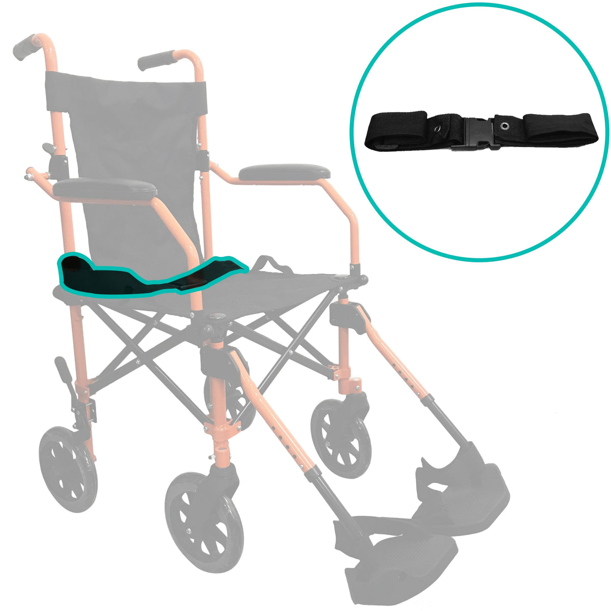 HappyWheels Travel Chair Replacement Parts Safety Belt