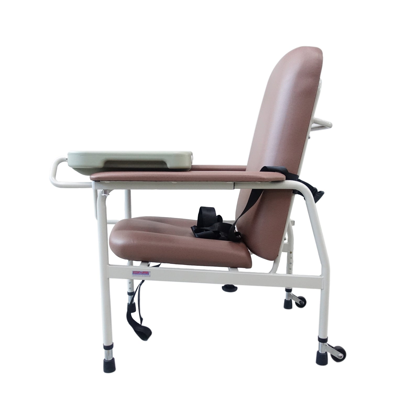 Height-Adjustable Stationary Geriatric Chair with Tray 1 flight of stairs (+$80)