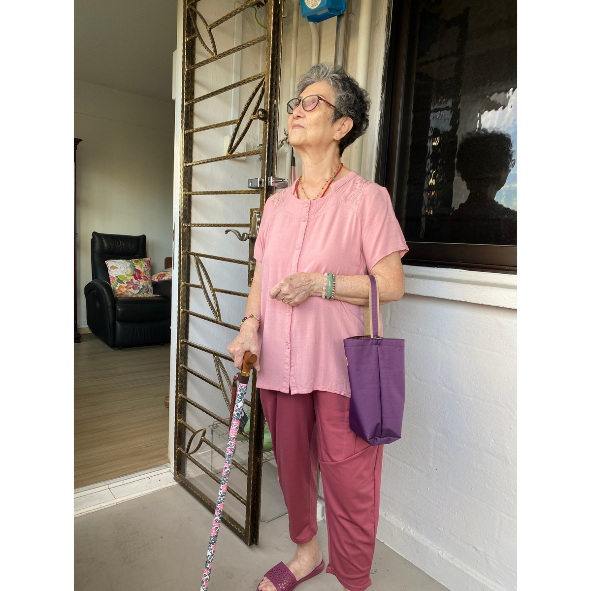 Morning Peonies Cane by The Cane Collective