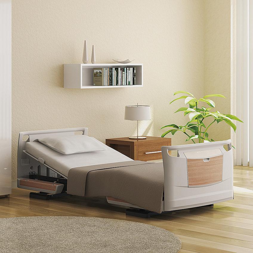Rakusho Z Series Homecare Bed by Paramount Bed Japan With Stretch-Glide Mattress (Reduces pressure) / No / No Stairs