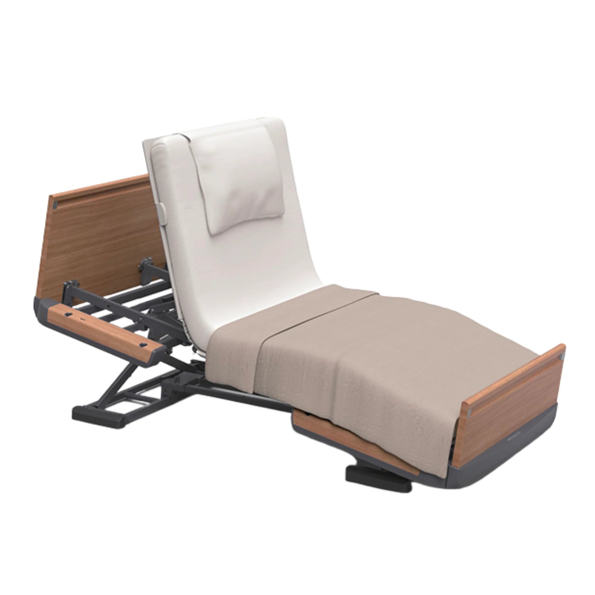 Rakusho Z Wooden Series Homecare Bed by Paramount Bed Japan