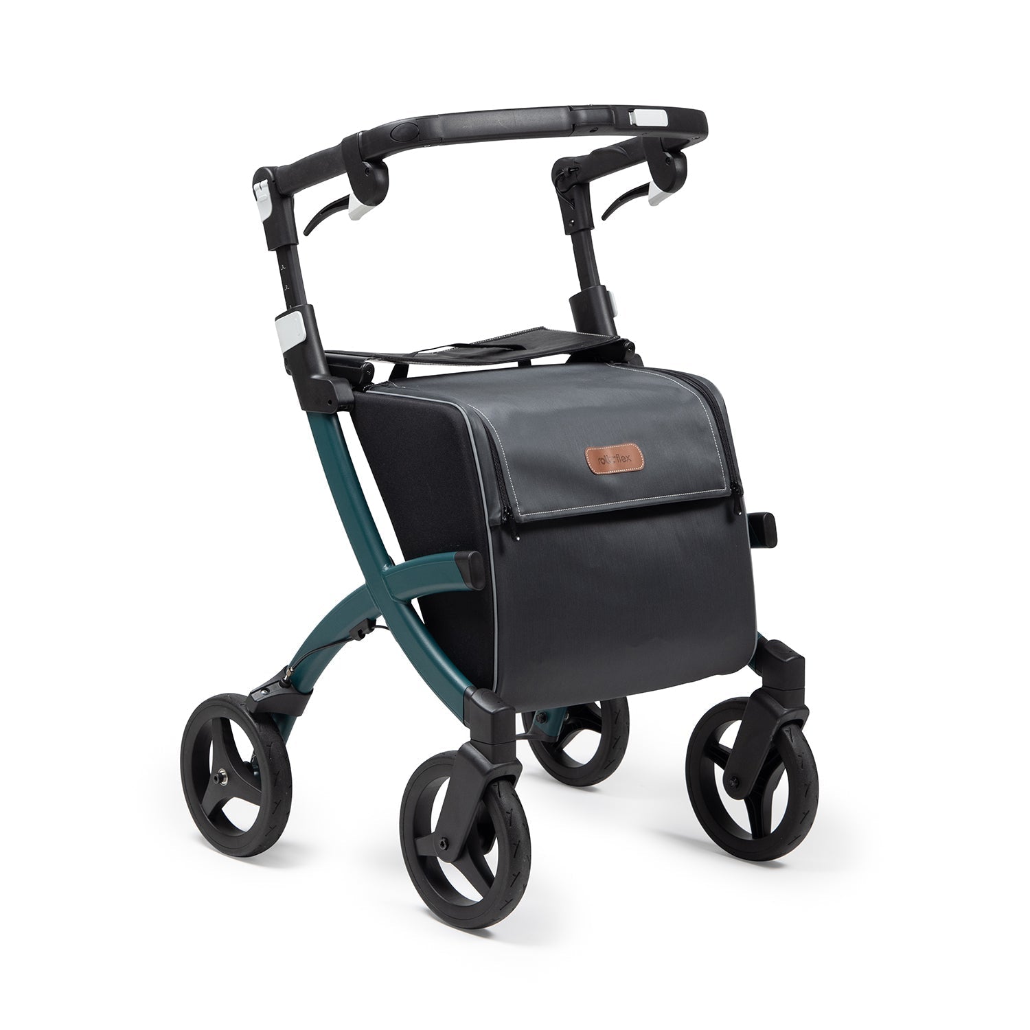 Rollz Flex Compact Lightweight Rollator Jungle Green/Black