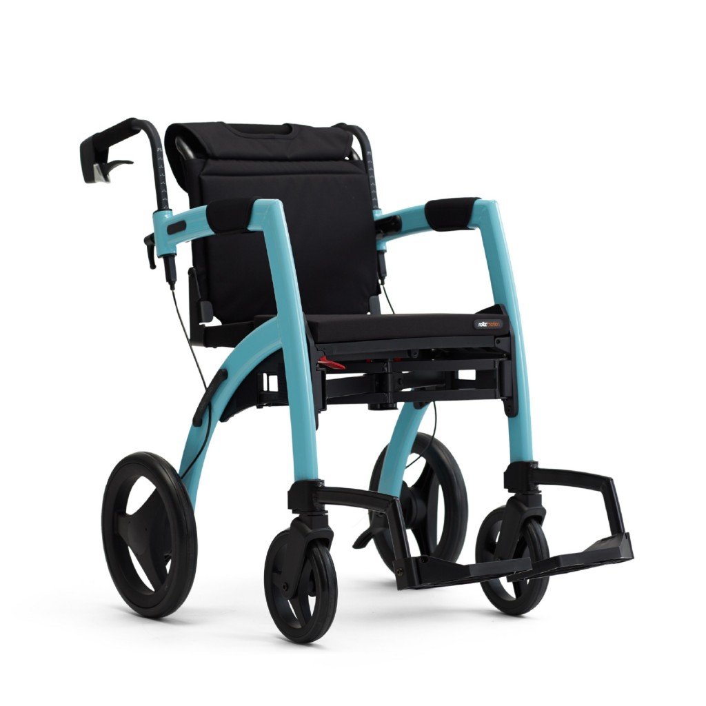 Rollz Motion 2-in-1 Rollator Pushchair Island Blue / No