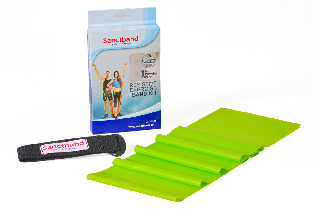 Sanctband Resistive Exercise Bands (2m) Lime Green