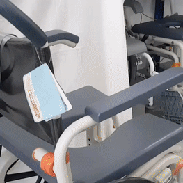 ShowerBuddy Roll-In Buddy Tilt-In-Space Commode