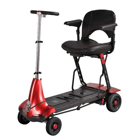 Solax Mobie Travel Scooter Red with Standard Battery / Travel Bag (+$180) / None