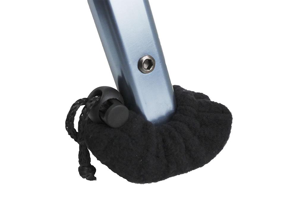 Stander EZ Fold-N-Go Walker Cobalt Blue / Ski Glide Sock Protectors / Standard