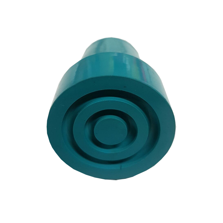 Mobility Sturdy Rubber Cane Tips (Cyan) by The Cane Collective
