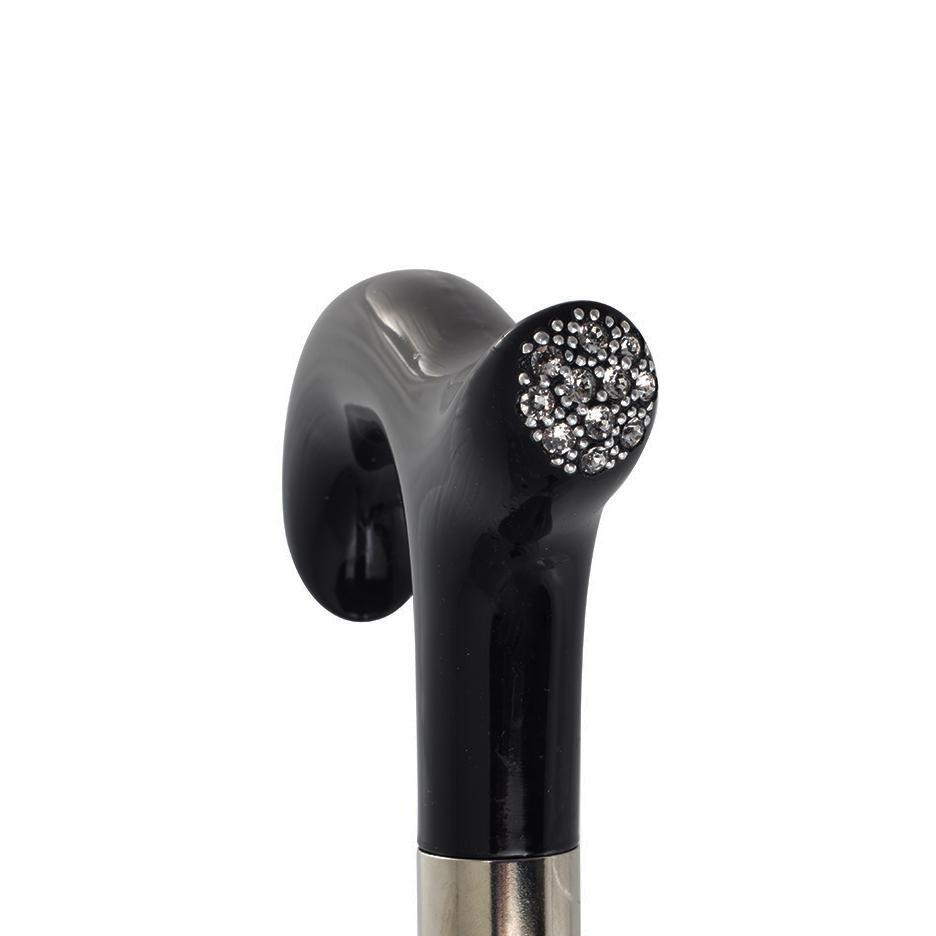 Swarovski Elements Crystals Black Derby Cane