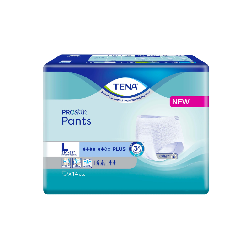 Tena Lady Pants Plus Creme Incontinence underwear with raised