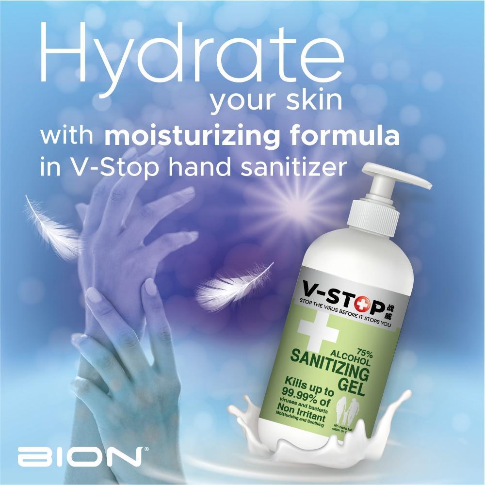 V-Stop Moisturising Hand Sanitizing Gel (500 ml)