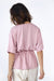 Will & Well Kimono Drawstring Blouse With Easy Velcro Dusty Pink / S/M