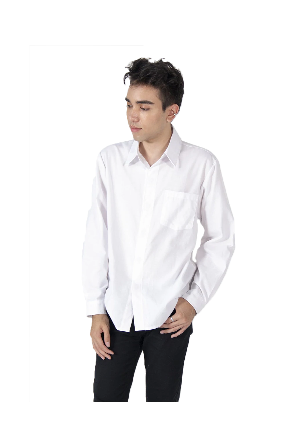 Will & Well Long Sleeve Shirt With Magnetic Snap Buttons